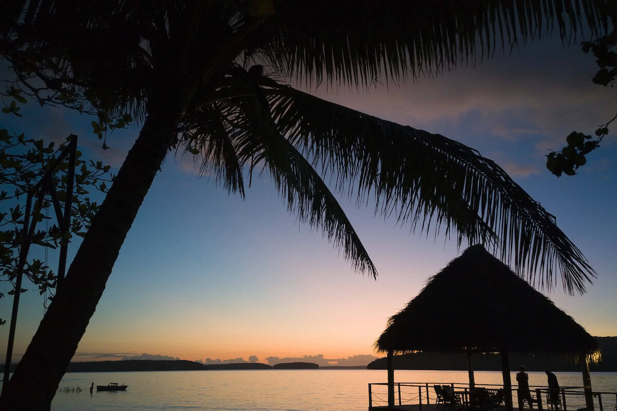 Sunset at Tongan Beach Resort
